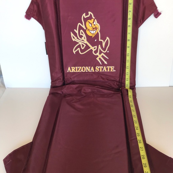 ASU Sparky Arizona State Sun Devils Stadium Seat Cushions Set of 2 w/ Cut Cords - Picture 15 of 15